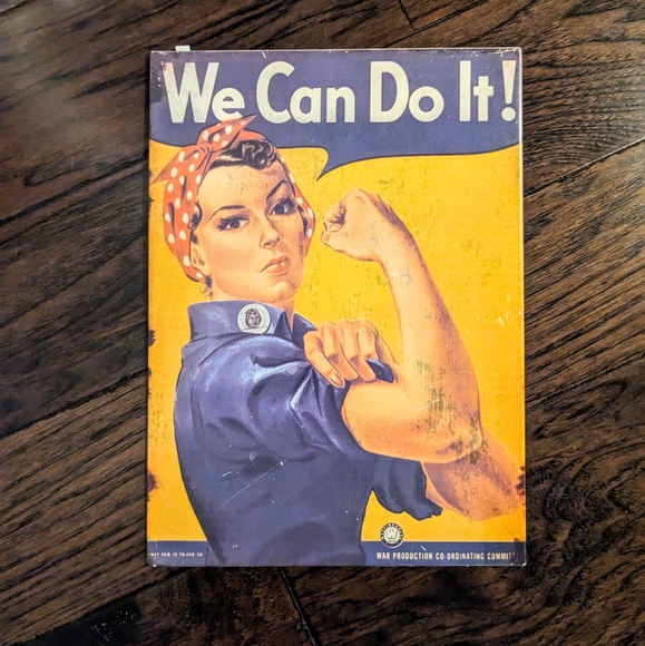 Other - Vintage Style Rosie the Riveter tin sign